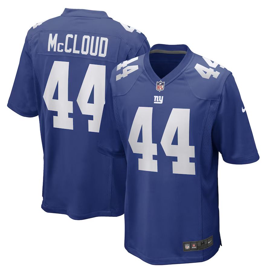 Men New York Giants #44 Nick McCloud Nike Royal Game Player NFL Jersey